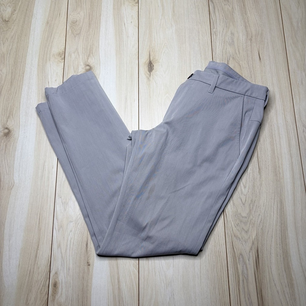 Ministry of Supply Pants Mens 30 Slim Gray Kinetic Standard Tech Chino Stretch